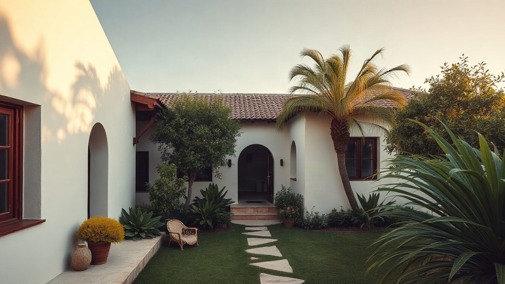 Whitewashed Swahili-style villa with tropical garden on the Malindi coast